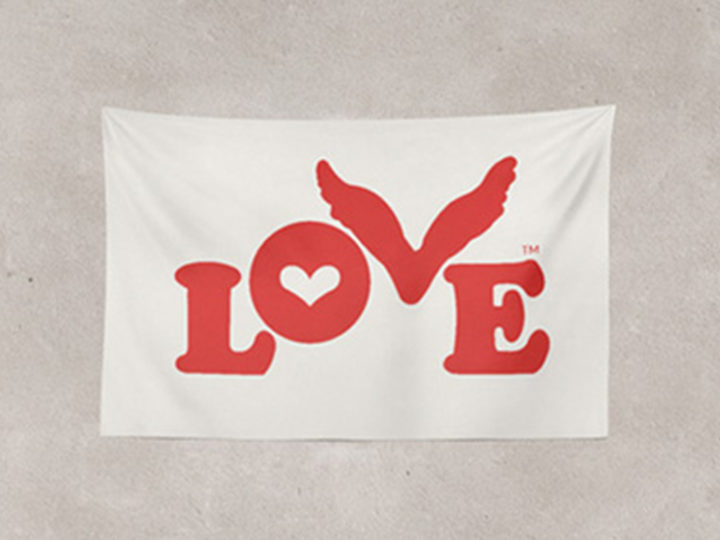 Display Your Love with a Love Button Prayer Flag