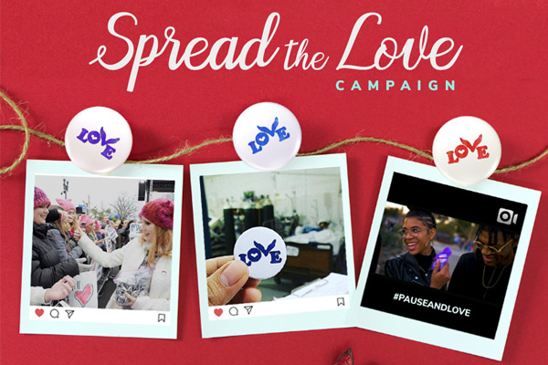 Celebrate Valentine’s Day, with Love Button’s Spread the Love Campaign