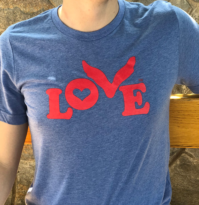Love Button Tee: Unisex Triblend Short Sleeve