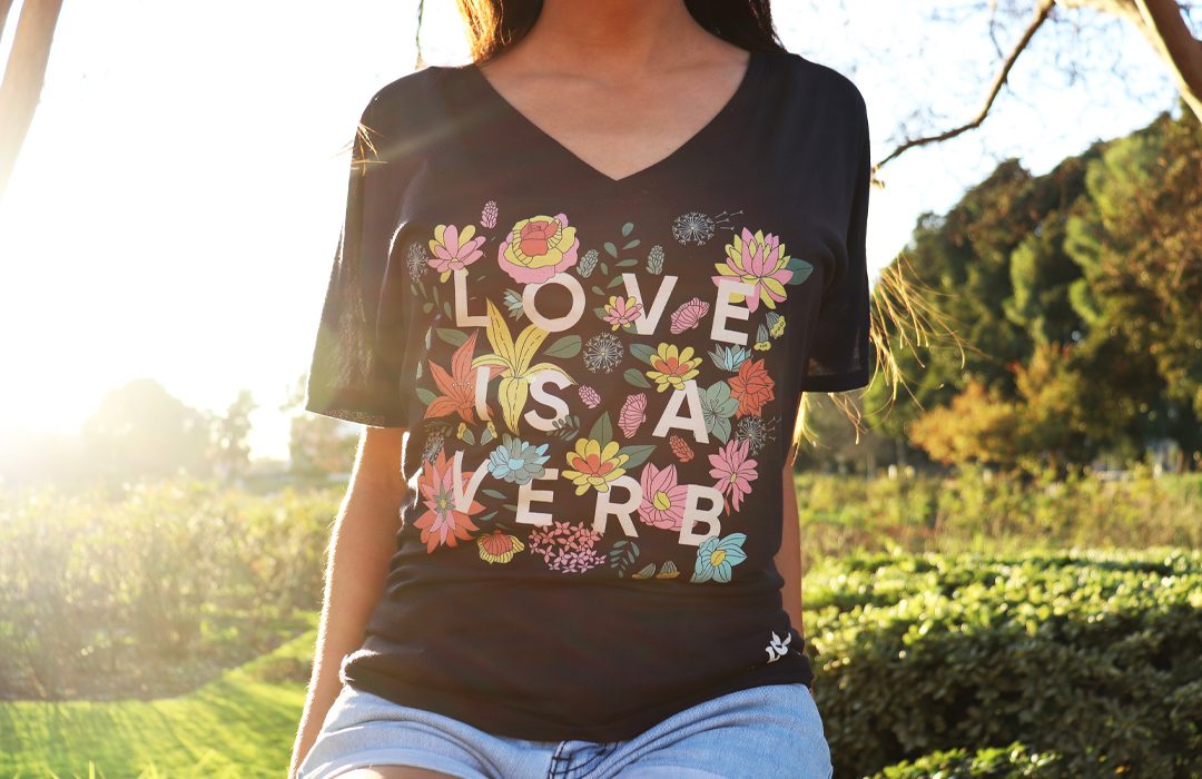 Love is a Verb Women's Tee