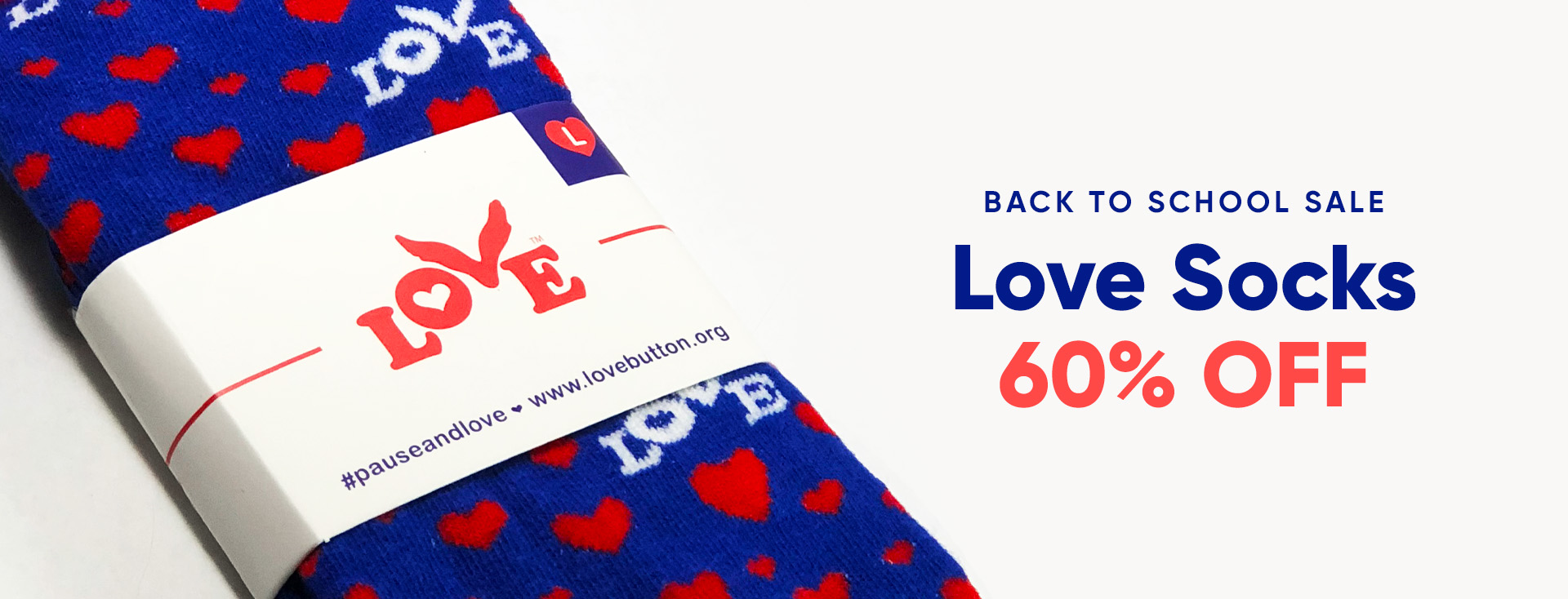 LIMITED TIME: Love Button Socks 60% OFF