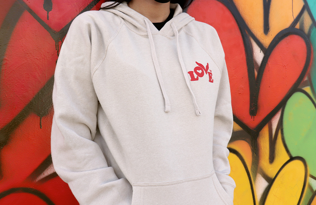 New Love Button Pullover Hoodies