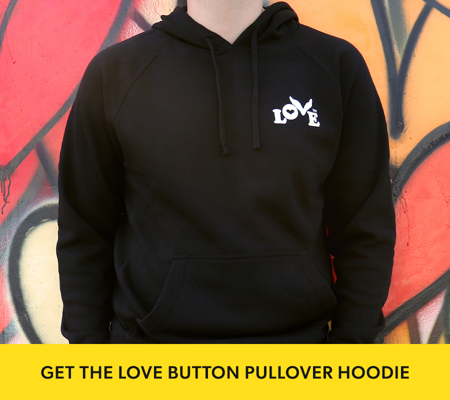 New Love Button Pullover Hoodies