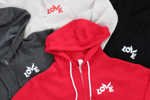 New Love Button Pullover and Zip Hoodies