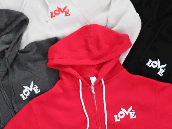 New Love Button Pullover and Zip Hoodies