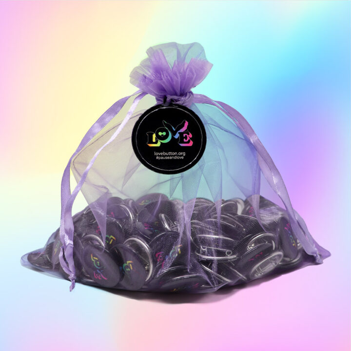 Rainbow Love Buttons