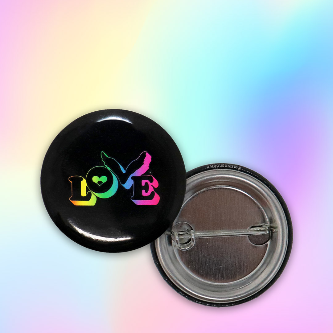 Rainbow Love Buttons