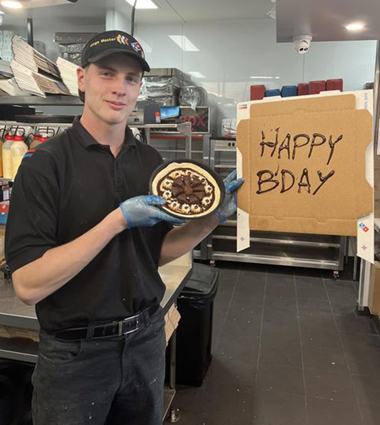 Domino's Employee Goes the Extra Mile to Surprise Birthday Girl