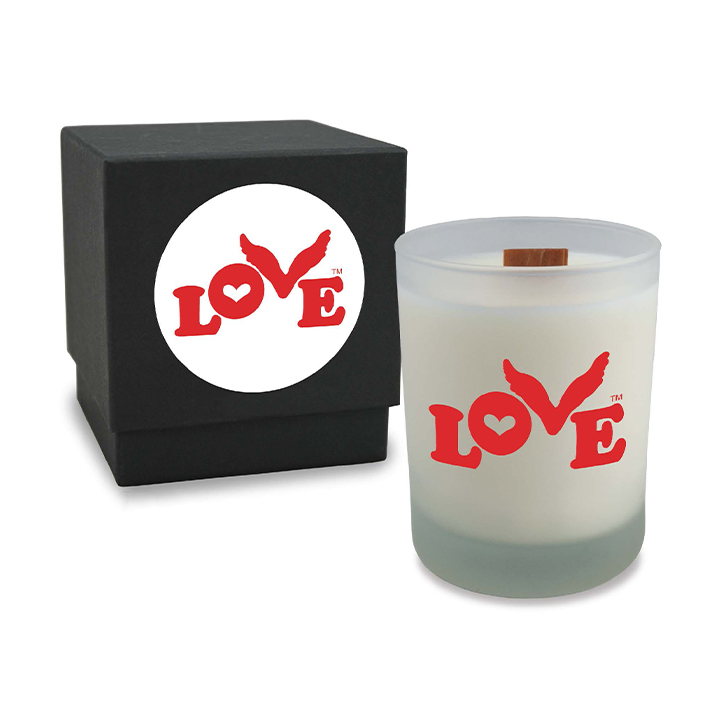 Red Love Button Candle