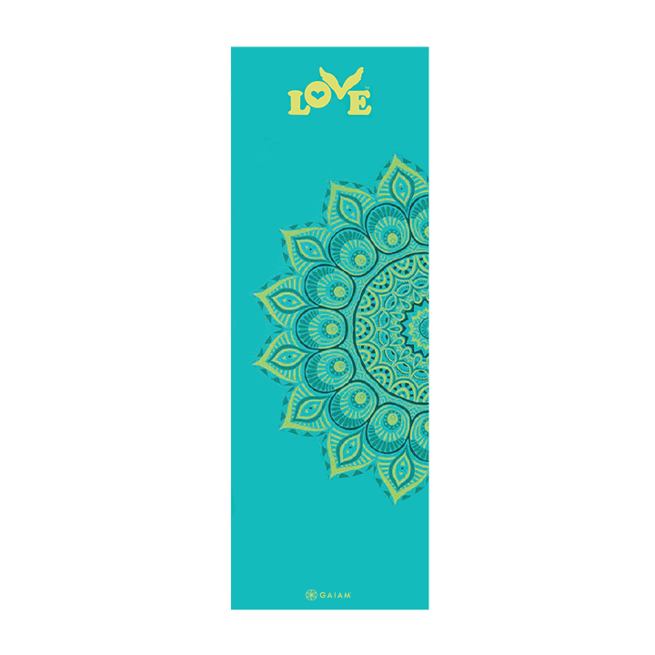 Love Button Gaiam Yoga Mat